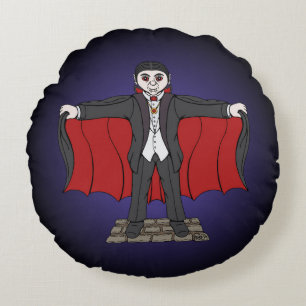 Cute Vampire/Dracula Rond Kussen