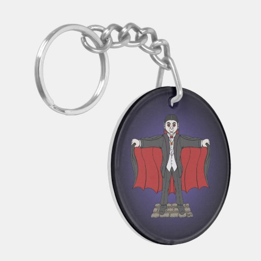 Cute Vampire/Dracula Sleutelhanger (Voorkant Links)