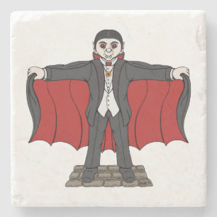 Cute Vampire/Dracula Stenen Onderzetter