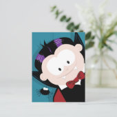 Cute Vampire en Spider Halloween Briefkaarten (Staand voorkant)