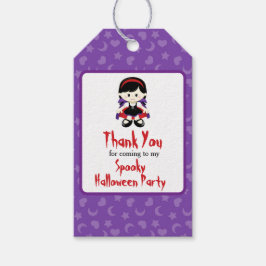 Cute Vampire Girl Halloween Party Cadeaulabel