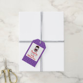 Cute Vampire Girl Halloween Party Cadeaulabel (Met Touw)