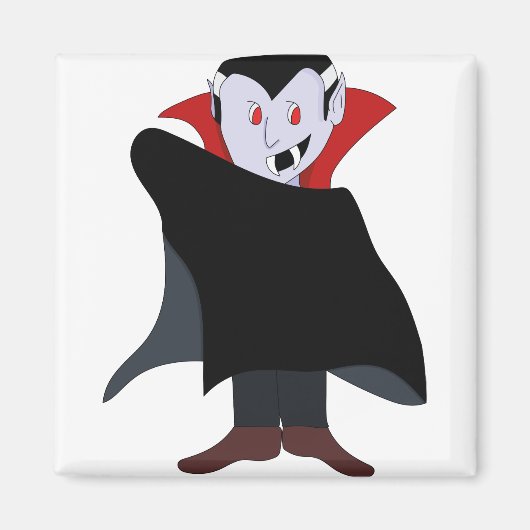 Cute Vampire Halloween Costume Magneet (Voorkant)
