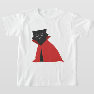 Cute Vampire Kat Halloween Kinder T-Shirt