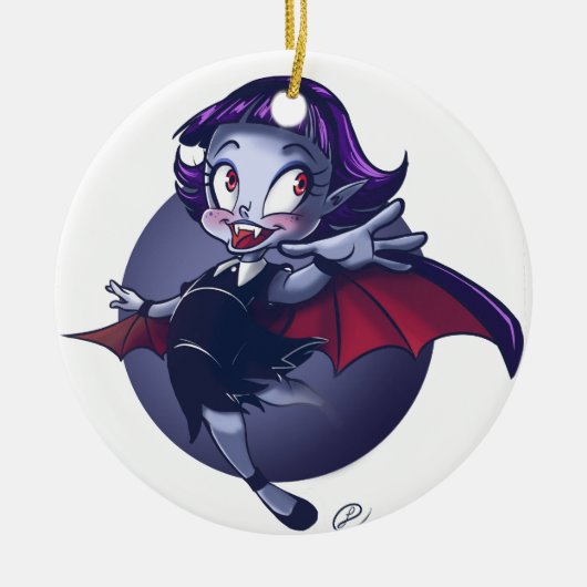 Cute Vampire Keramisch Ornament (Voorkant)