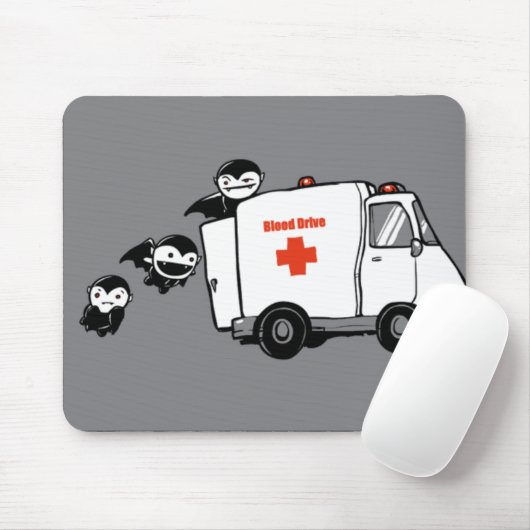 Cute Vampire Mousepad Muismat (Met muis)