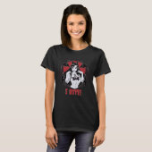 Cute Vampire Woman I Bite T-shirt (Voorkant volledig)