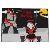 Cute Vampires Halloween Kinder Spooky Birthday Lar Groot Cadeauzakje (Achterkant)