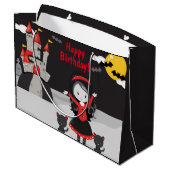 Cute Vampires Halloween Kinder Spooky Birthday Lar Groot Cadeauzakje (Achterkant Gekanteld)