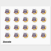 Cute Vampireuil Halloween Sticker (Vel)