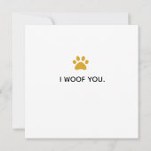 Cute van Dog naar Pa Vaderdag Kaart (Achterkant)