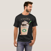 Cute Vanilla Brown Cat Animals Pet Catpuccino Coff T-shirt (Voorkant volledig)