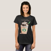 Cute Vanilla Brown Cat Animals Pet Catpuccino Coff T-shirt (Voorkant volledig)