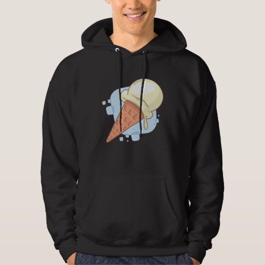 Cute Vanilla Ice Cream Hoodie (Voorkant)