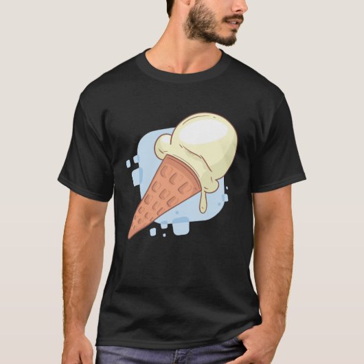 Cute Vanilla Ice Cream T-shirt (Voorkant)