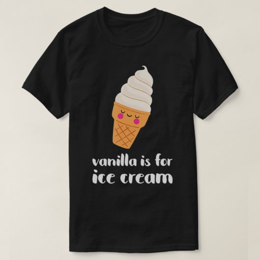 Cute Vanilla is bestemd voor ijskap T-shirt (Design voorkant)