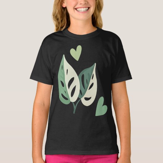 Cute Variegated Monstera Adansonii Swiss Cheese T-shirt (Voorkant)