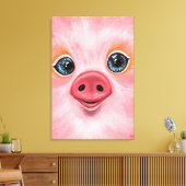 Cute Varken Canvas Print (Insitu (Woonkamer))