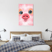 Cute Varken Canvas Print (Insitu (Slaapkamer))