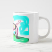 Cute varken kunst  grote koffiekop (Rechts)