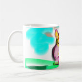 Cute varken kunst  koffiemok (Links)