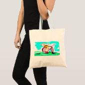 Cute varken kunst  tote bag (Voorkant (product))