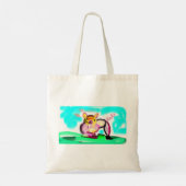 Cute varken kunst  tote bag (Achterkant)