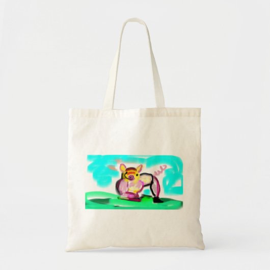 Cute varken kunst  tote bag (Voorkant)