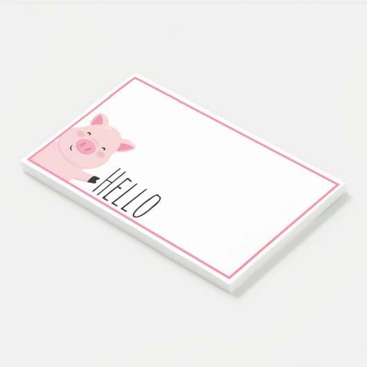 Cute Varken Post-it® Notes (Schuin)
