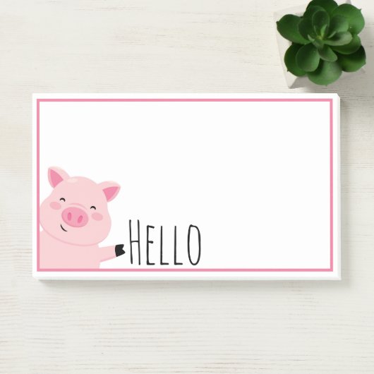 Cute Varken Post-it® Notes (Kantoor)