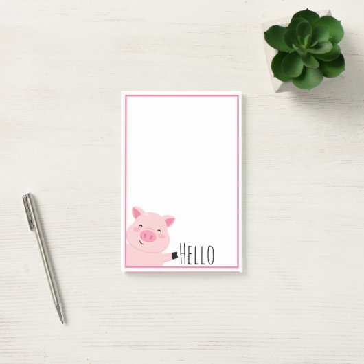 Cute Varken Post-it® Notes (Kantoor)