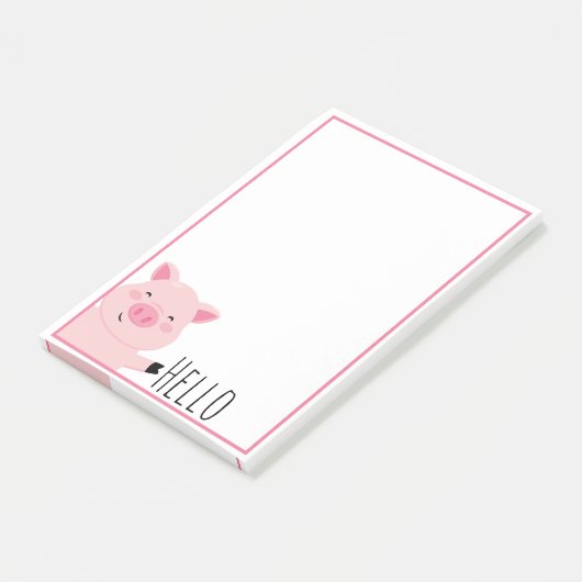 Cute Varken Post-it® Notes (Schuin)