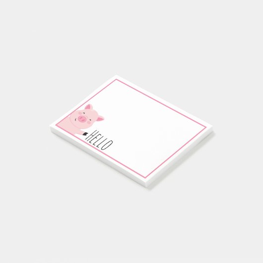 Cute Varken Post-it® Notes (Schuin)