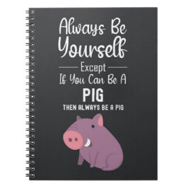 Cute Varkens Cadeaus Grappig Koel Dier Humor Bigge Notitieboek