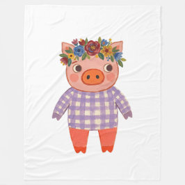 Cute Varkensdeken Fleece Deken