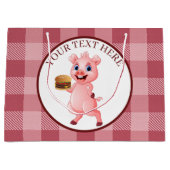 Cute varkenskookout groot cadeauzakje (Voorkant)