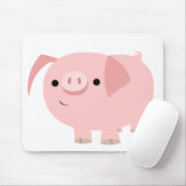 Cute varkensmousepad muismat (Met muis)