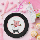 Cute varkensroast party papieren bordje (Feest)