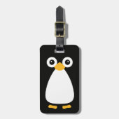 Cute Vector Penguin Bagagelabel (Voorkant verticaal)
