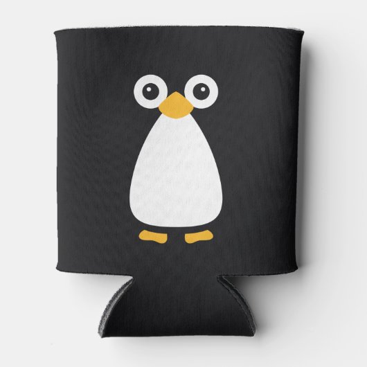 Cute Vector Penguin Blikjeskoeler (Voorkant)