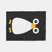 Cute Vector Penguin Fleece Deken (Voorkant (Horizontaal))
