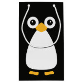 Cute Vector Penguin Klein Cadeauzakje (Achterkant)