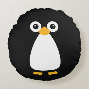 Cute Vector Penguin Rond Kussen