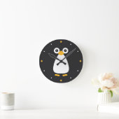 Cute Vector Penguin Ronde Klok (Huis)