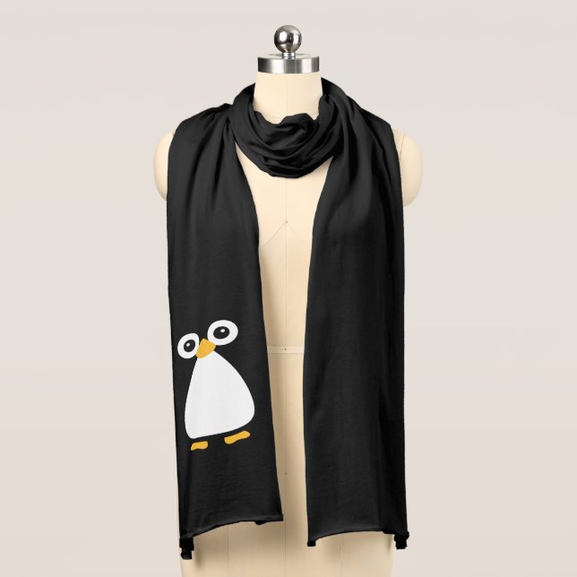 Cute Vector Penguin Sjaal (Voorkant)