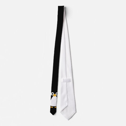 Cute Vector Penguin Stropdas (Achterkant)