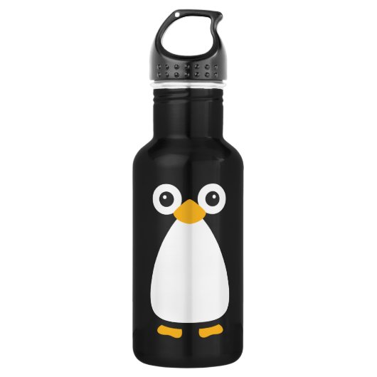 Cute Vector Penguin Waterfles (Voorkant)