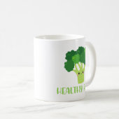 Cute Vegan Healthy Food Funny Quote Coffee Mok (Voorkant rechts)