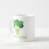 Cute Vegan Healthy Food Funny Quote Coffee Mok (Voorkant links)