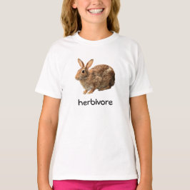 Cute Vegan Herbivore Cottontail Wild Bunny Rabbit T-shirt